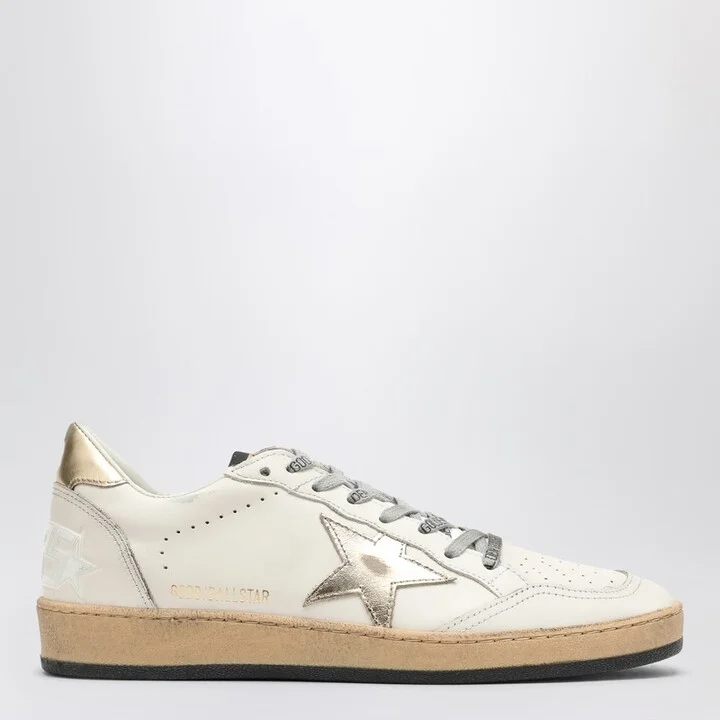 Sneaker Ball Star white latte/gold