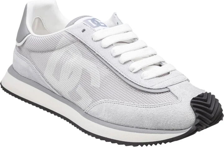 Sneaker Cushion In Mixed Materials Color Grey/white - Image 2