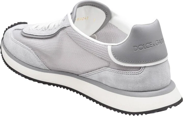 Sneaker Cushion In Mixed Materials Color Grey/white - Image 4