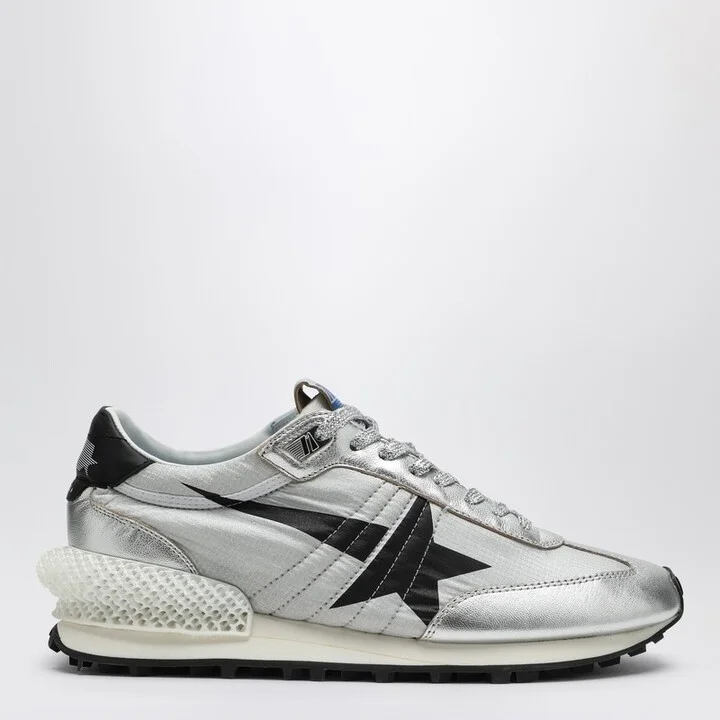 Sneaker Marathon in nylon ripstop silver