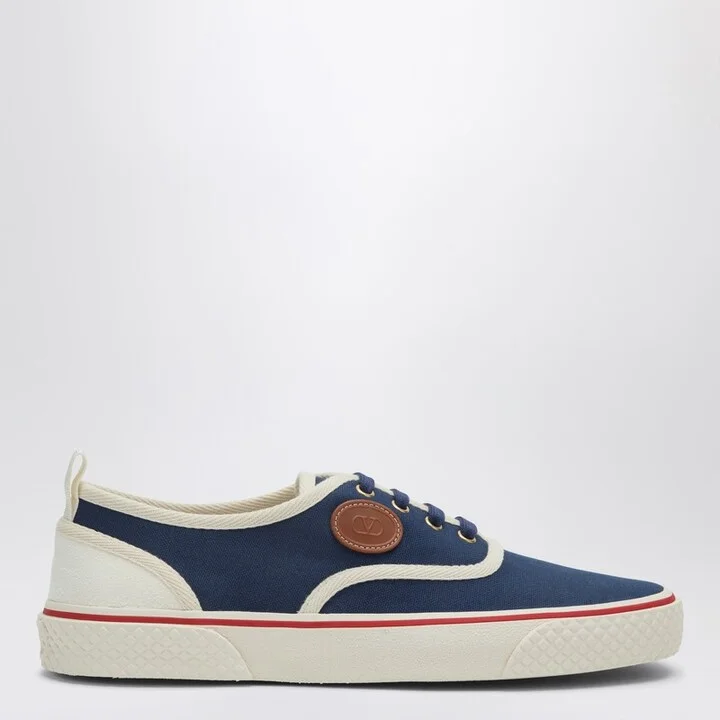 Sneaker Nojoke in blue and white canvas