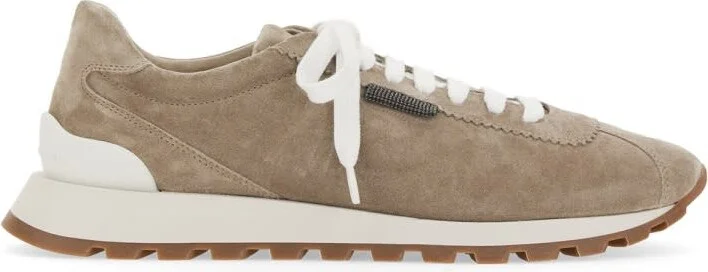 Sneaker Running In Camoscio