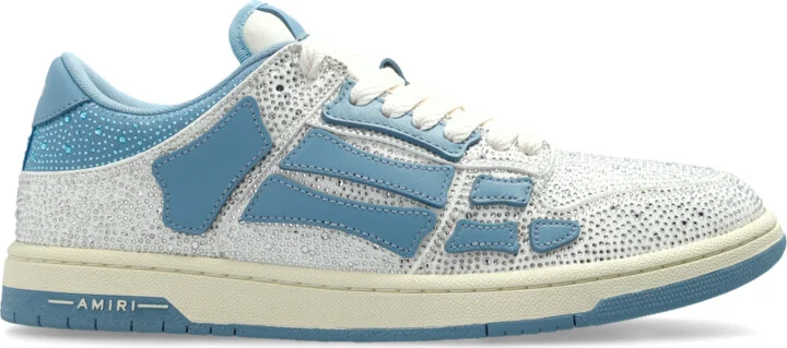 Sneakers Crystal Skel Top Low, , - Blue