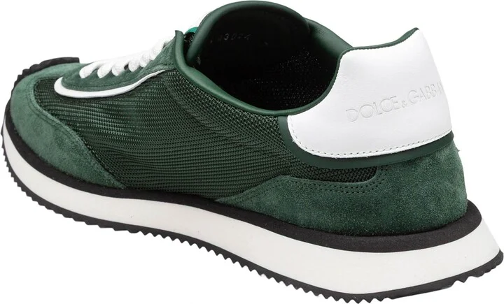 Sneakers Dragon In Mixed Materials Color Green - Image 4
