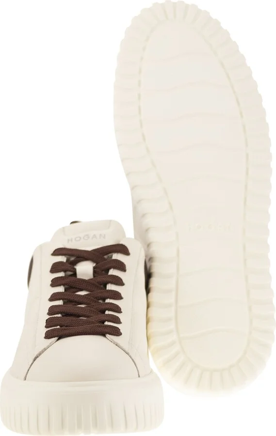 Sneakers H-stripes In Pelle - Image 5