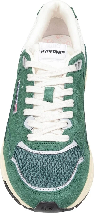 Sneakers Hyperway Suede And Mesh Sneakers Green Color - Image 2