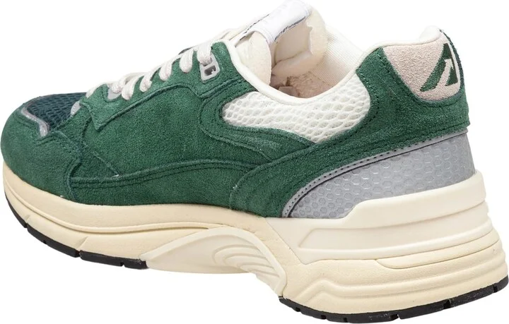 Sneakers Hyperway Suede And Mesh Sneakers Green Color - Image 3