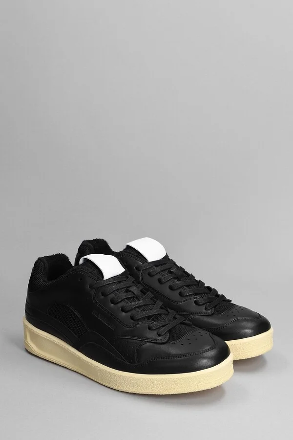Sneakers In Black Leather - Image 2