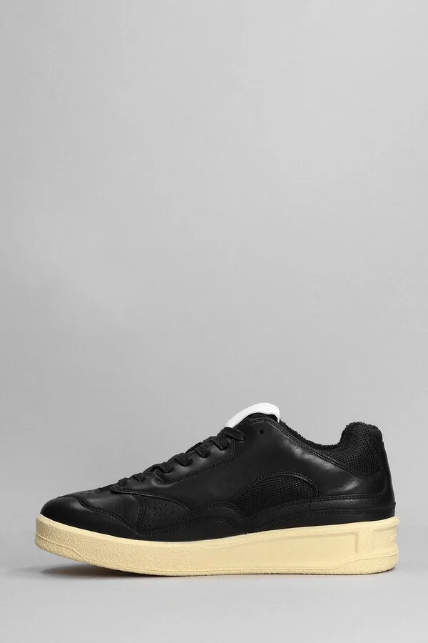 Sneakers In Black Leather - Image 3