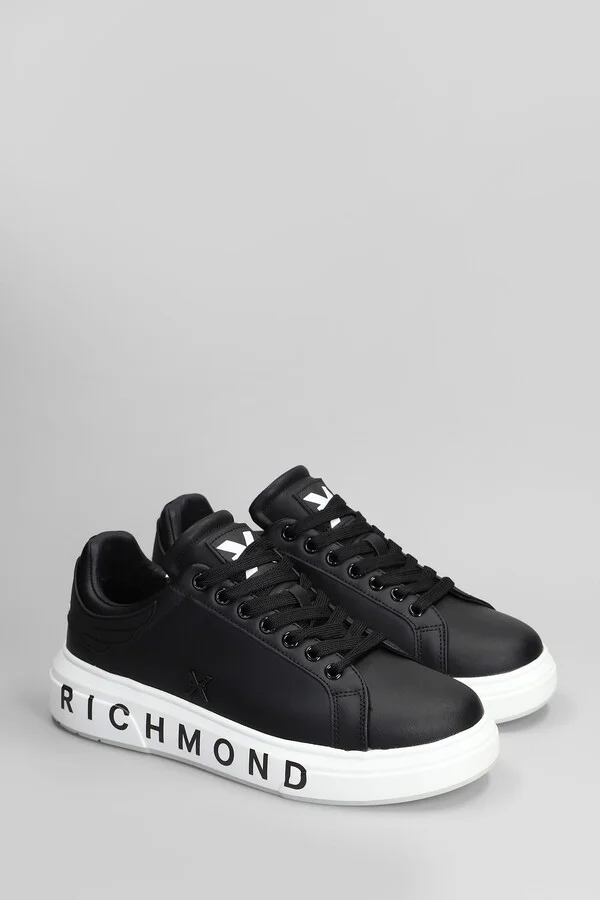 Sneakers In Black Leather - Image 2
