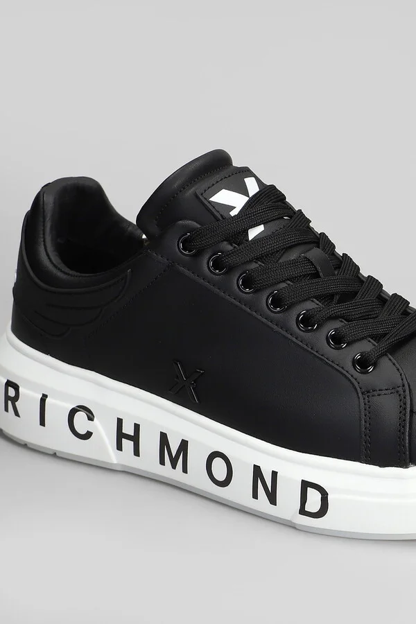 Sneakers In Black Leather - Image 5