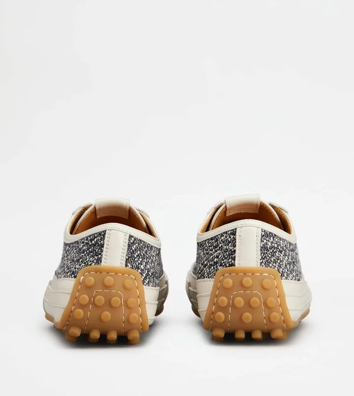 Sneakers in Fabric and Leather - Image 3