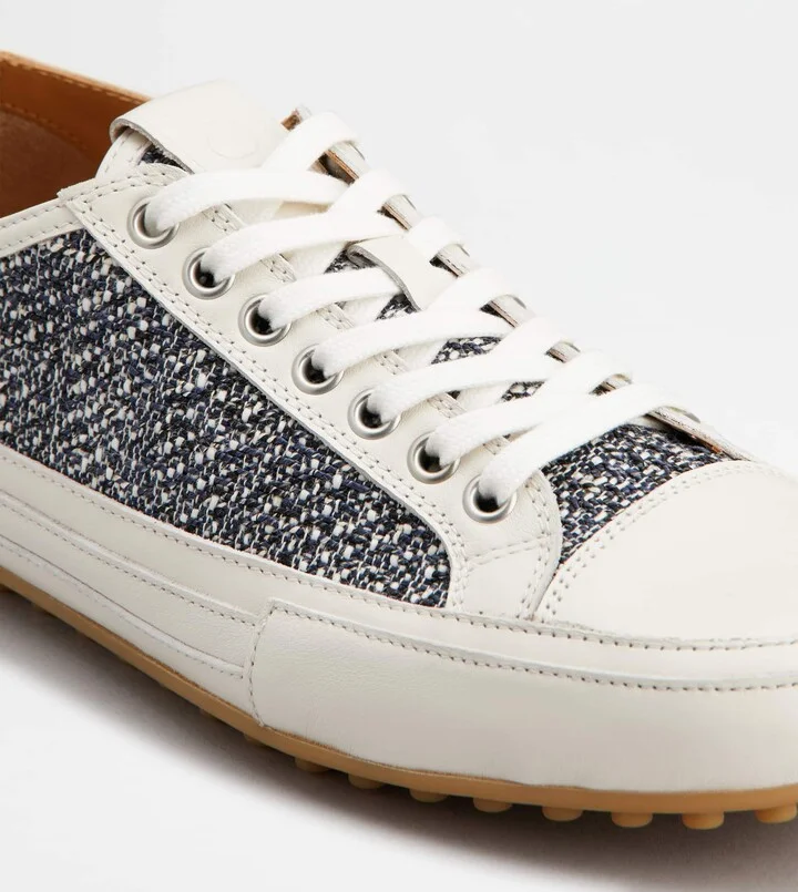 Sneakers in Fabric and Leather - Image 5