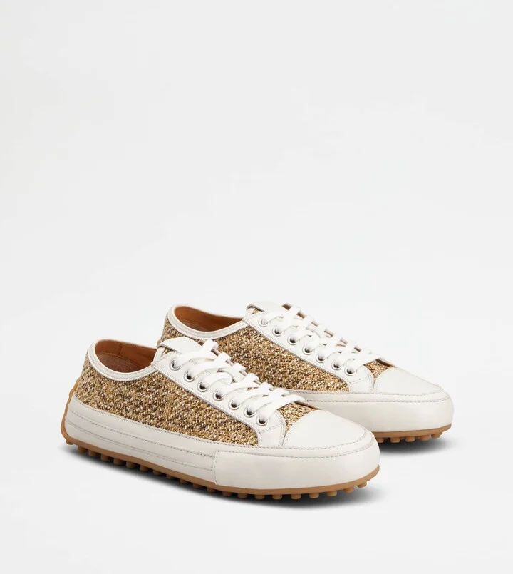 Sneakers in Fabric and Leather - Image 2