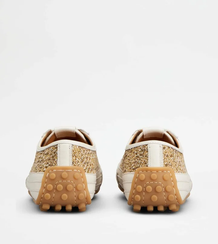 Sneakers in Fabric and Leather - Image 3