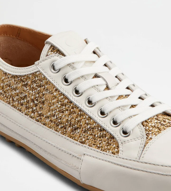 Sneakers in Fabric and Leather - Image 5