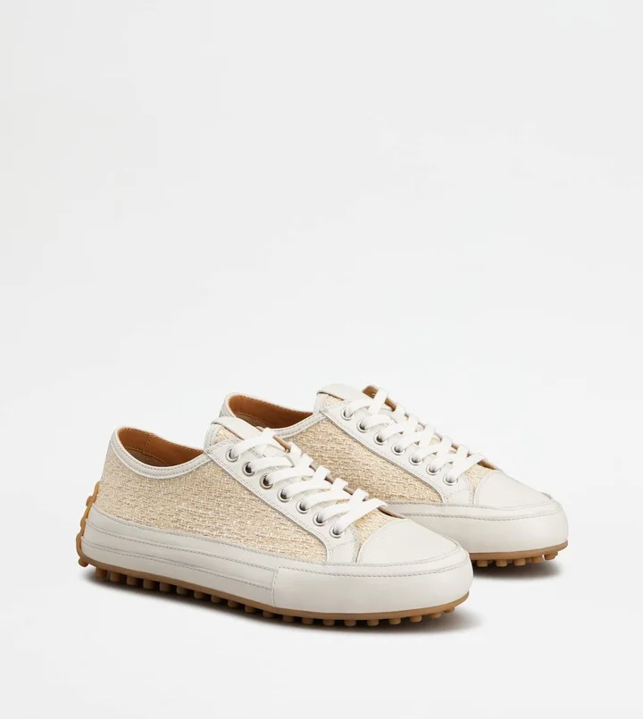 Sneakers in Fabric and Leather - Image 2