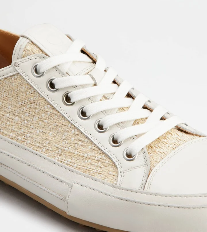 Sneakers in Fabric and Leather - Image 5