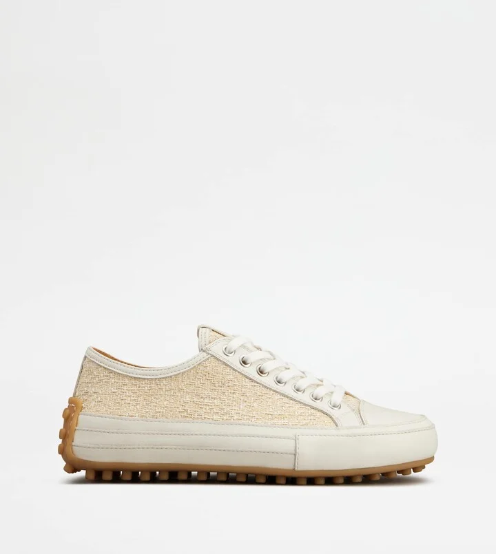 Sneakers in Fabric and Leather