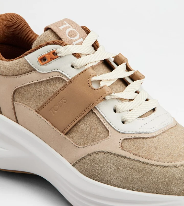 Sneakers in Fabric and Suede - Image 5