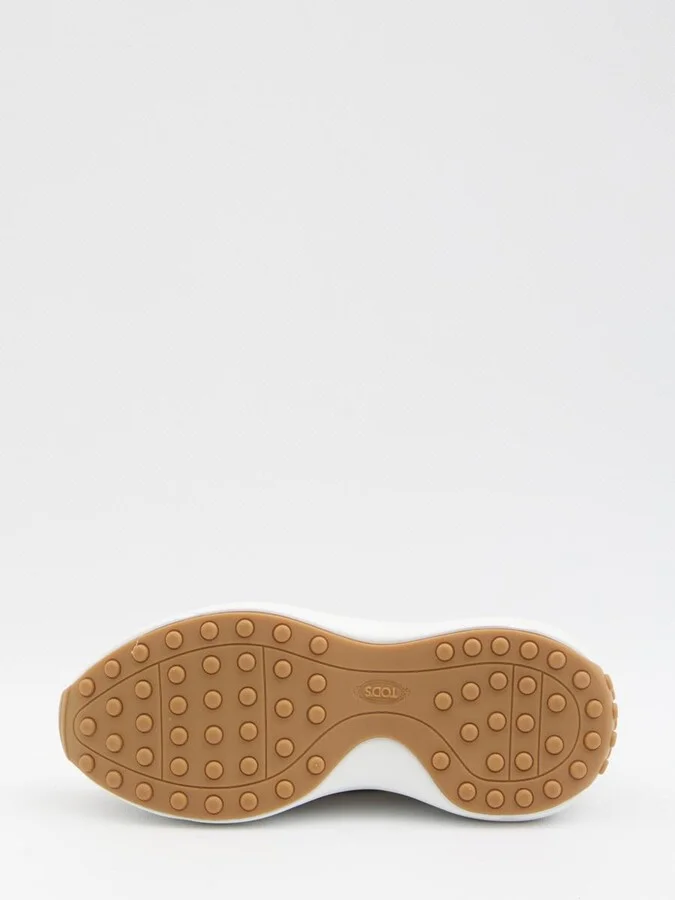 Sneakers In Fabric And Suede Leather - Image 4