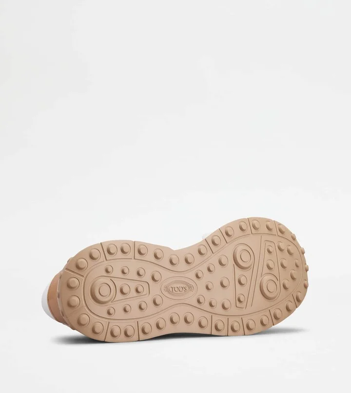 Sneakers in Leather and Technical Fabric - Image 4