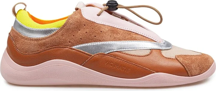 ' Sneakers In Multicolor Split Leather And Leather