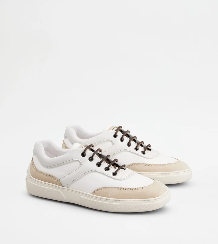 Sneakers in Nubuck and Fabric - Image 2