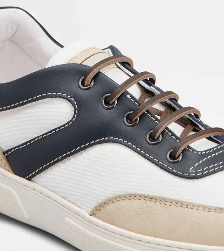Sneakers in Nubuck and Fabric - Image 5