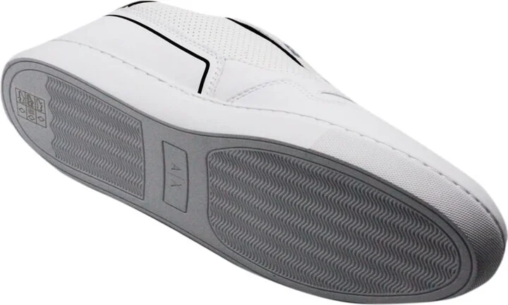 Sneakers In Soft Perforated Leather With Matching Sole And Lace Closure. Rear Logo - Image 4