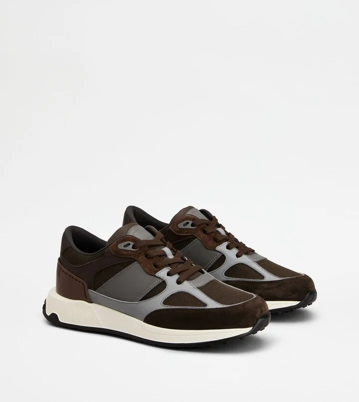 Sneakers in Suede and Smooth Leather - Image 2