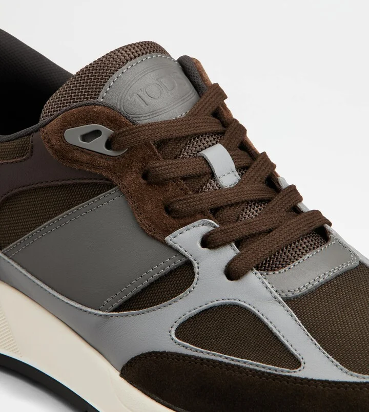 Sneakers in Suede and Smooth Leather - Image 5