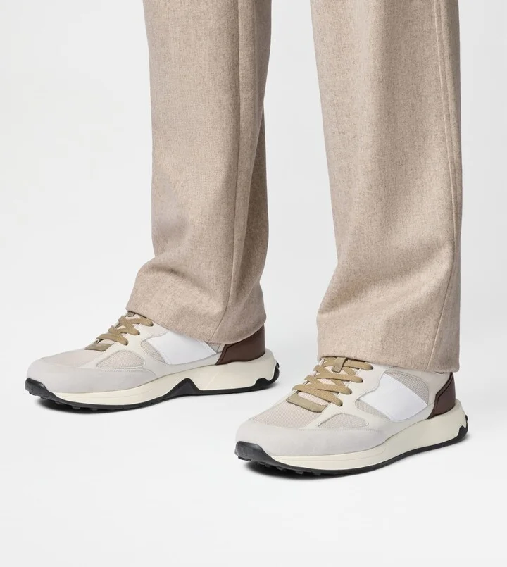Sneakers in Suede and Smooth Leather - Image 7