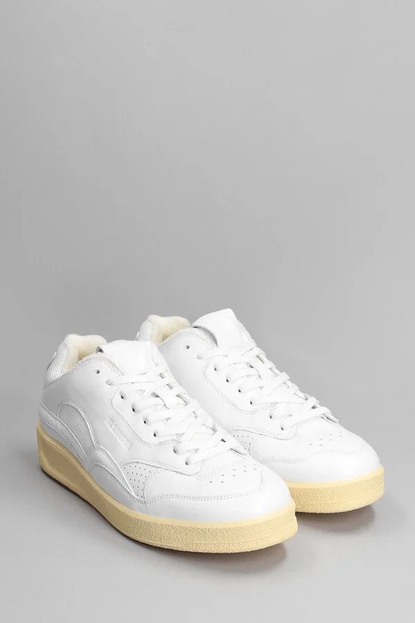 Sneakers In White Leather - Image 2