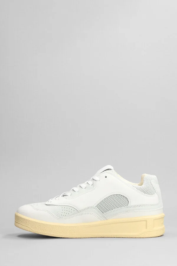 Sneakers In White Leather - Image 3