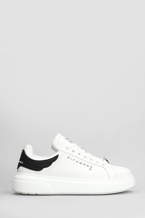 Sneakers In White Leather