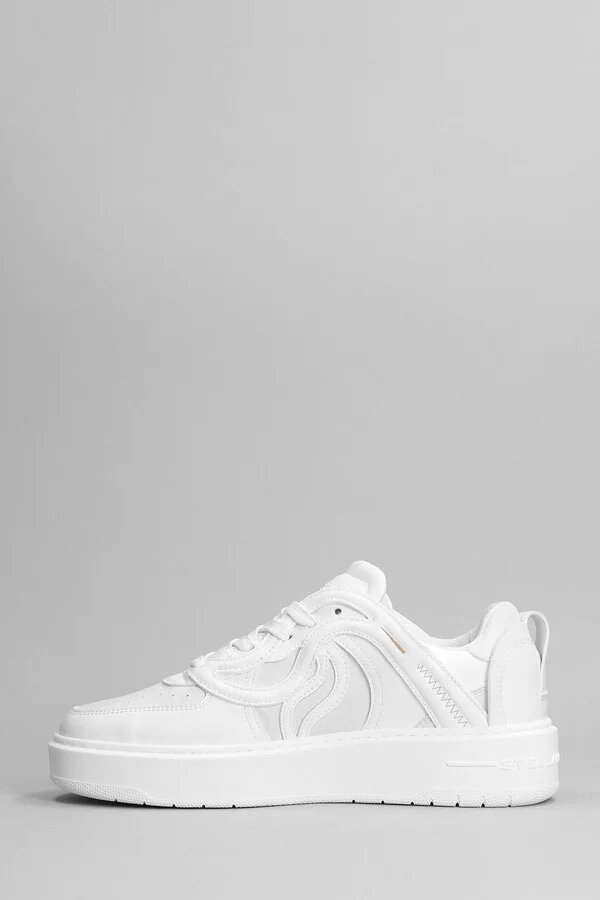 Sneakers In White Polyester - Image 3