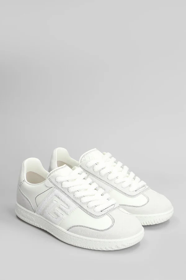 Sneakers In White Suede And Leather - Image 2