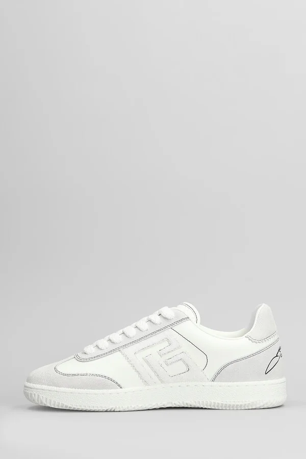 Sneakers In White Suede And Leather - Image 3