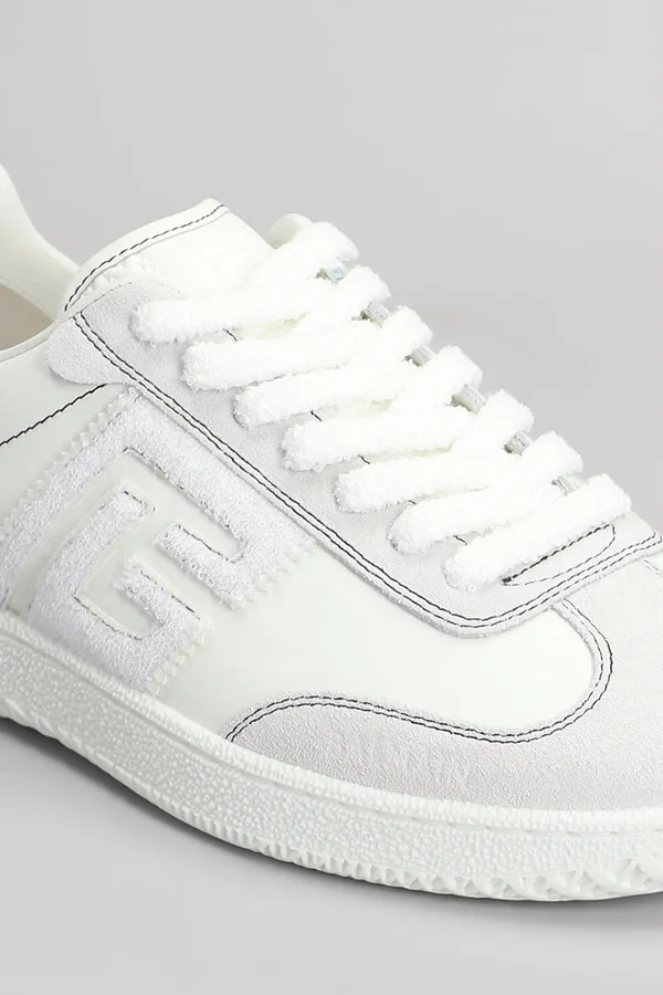 Sneakers In White Suede And Leather - Image 5