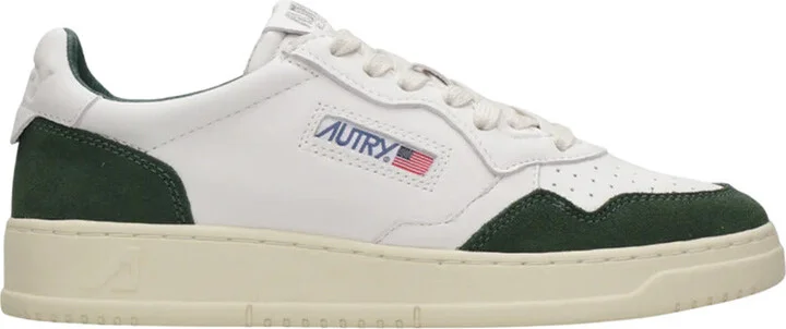 Sneakers Medalist Low Man White And Bottle Green