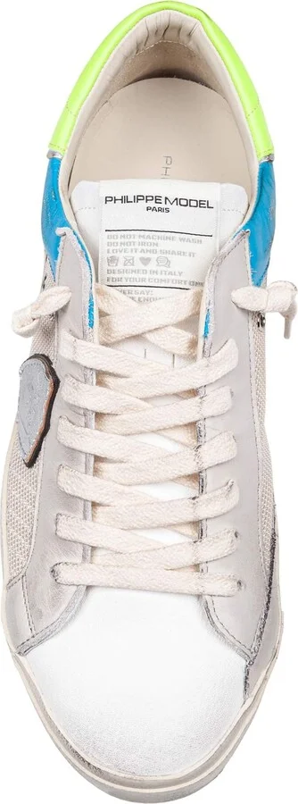 Sneakers Prsx In Fabric And Leather Color White And Fluorescent Yellow - Image 2
