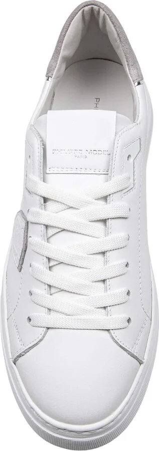 Sneakers Temple Low Man In Leather Color White/grey Philippe Model - Image 2