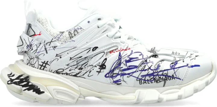 Sneakers Track Autographe, , - White