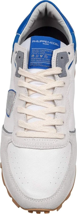Sneakers Tropez In Perforated Leather Color Gray/bluette - Image 2