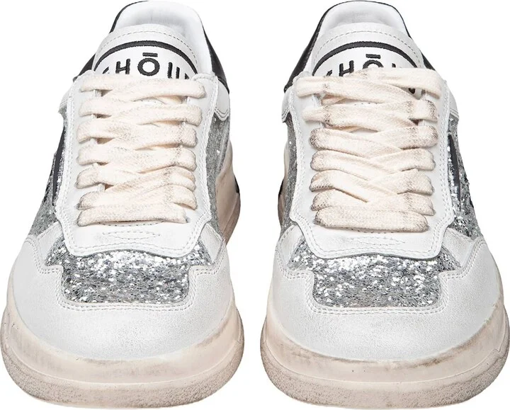 Sneakers Tweener Low In Glitter Color Grey/gold - Image 2