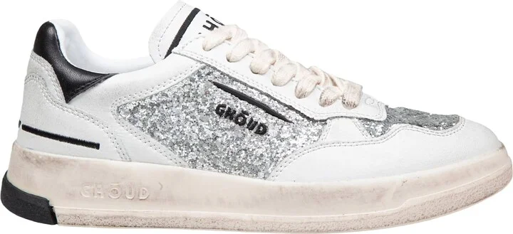 Sneakers Tweener Low In Glitter Color Grey/gold