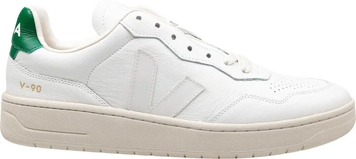 Sneakers V 90 In Leather Color White/green