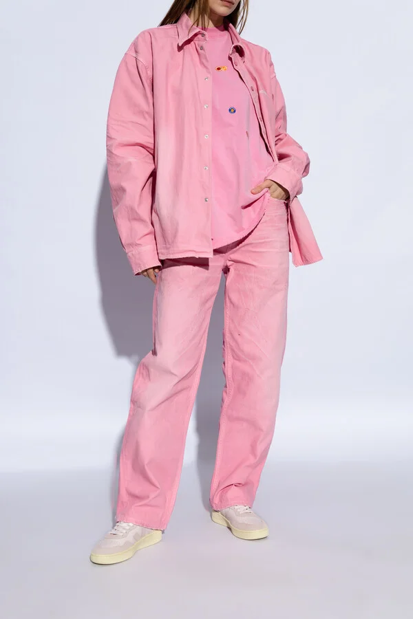 Sneakers V-90 O.T. LEATHER, , - Pink - Image 2