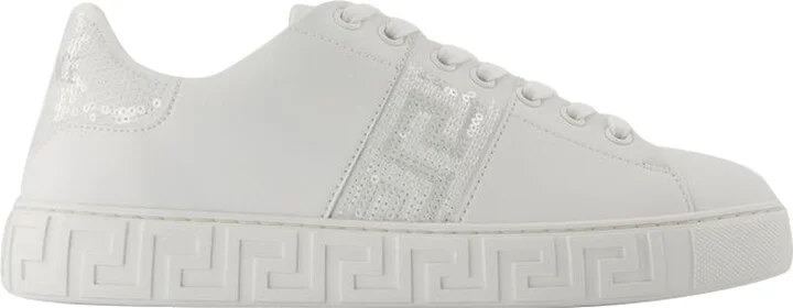 Sneakers - Versace - Cotton - White